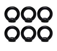 Antrader M5 Metric Ring Shape Lifting Eye Nut,6PCS 304 Stainless Steel M5 Ring Eye Bolts Threaded Nuts