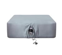 Antranfour Twin Fitted Sheet for Air Mattress,with 24 Inch Extra Deep Pockets,Ultra Soft Durable Breathable Bed Sheets Cover for Inflatable Air Bed,with Pump Opening,Inflate at Any Time-Gray