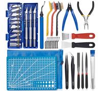 ANTREATU 3D Printer Tool Kit 43Pcs, All-in-One 3D Printer Maintenance Tool Kit with Deburring Tool, Cleaning Needles, Files, Pliers and Scrapers, Professional 3D Printing Accessories
