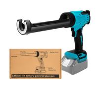 ANTREATU Electric Caulking Gun for Makita 18V Battery, Battery Indicator & Digital Display Cordless Caulking Gun with LED Light & Anti-Drip - 6 Adjustable Speeds for 10oz/300mL Cartridges (Tool Only)