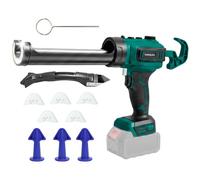 ANTREATU Electric Caulking Gun for Makita 18V Battery (Tool Only) | Stepless Speed 71-261mm/Min, 300kg Max Thrust, LED Light, Anti-Drip, Includes 10 Accessories, For 10oz/300ml Cartridges