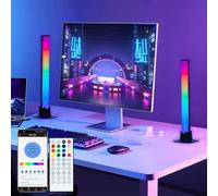 ANTREATU Smart LED Light Bar 2 Pack Gaming Lights with App and Remote Control Rgbic 16 Million Colours Entertainment Lighting with Music Sync & Scene Modes LED Light Bars for Monitor