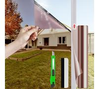 Antrect Window Film Privacy One Way Window Film 118X400Cm Reflective Window Film Window Privacy Film Self Adhesive Window Sun Blocker Glass Film For Windows Privacy Mirror Window Film