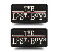 Antrix The Lost Boys Funny Patch,2 Pcs Follow Me Lost Boys Embroidered Hook and Loop Morale Biker Emblem for Costume Uniform Cap Hats Jacket Clothes Backpack DIY