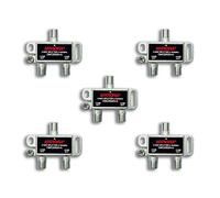 Antronix CMC2002H 2-Way- (5) Pack - Horizontal Splitter (2) -3.5db Ports 5-1002 MHz High Performance Profession Quality for Coax Cable TV & Internet Factory Sealed with Screws