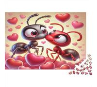 Ants in Love Puzzle 1000Pc Recycled Paper for Adults Puzzle for Adults Impossible Challenging Game Fun Home Present Great Gift for Creativity 38x26cm/1000pcs