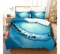 Ants Marching-Nature Documentary Style Duvet Cover Set 3 PCS Hotel Quality Quilt Cover Bedding Sets Bed Covers with Pillowcases with Zipper Closure Hypoallergenic Soft Breathable Microfiber Single（140