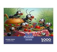 Ants Picnic Party Premium Cardboard Material Precise Interlocking Pieces, Ideal Brain Game for Relaxation, Stress Relief And Daily Leisure 52x38cm/1000pcs