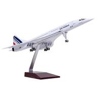ANTSIR Concorde Airplane Model Supersonic Resin Jet Plane Model 1/125 Scale Metal Concorde Air France F-BVFB Model Airplane Gift Collectible