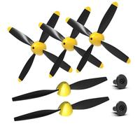 ANTSIR RC Plane Propellers Replacement for The Legend war Bird Series 400 4 Channel Hobby Remote Control Airplane - Set of 5 (Yellow)