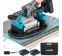 Antstone Tile Vibration Tool 283mm Suction Cup 400kg Adsorption Handheld Tile Installation Leveling Machine Tile Vibrator Tool for Tiling Leveling Laying Max.28000r/Min 6 Speeds 12500mAh