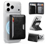 Antsturdy Compatible with Magsafe Case with RFID Blocking Card Holder pocket, Black, 4 inches x 2.7 inches x 0.5 inches, Simple Fashion