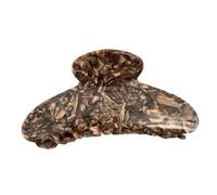ANTTK Large Acetate Jaw Hair Clip Floral Polka Dot Plaid Pattern Mustard Grey Caramel Brown Claw Clip For Women Thick Hair Effortless Updo French Style Hair Accessory