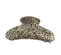 ANTTK Large Acetate Jaw Hair Clip Floral Polka Dot Plaid Pattern Mustard Grey Caramel Brown Claw Clip For Women Thick Hair Effortless Updo French Style Hair Accessory