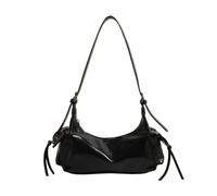 ANTTK PU Leather Handbag for Women, Horizontal Square Shape with Stitching Detail, Large Size, Soft Texture, Flap Closure, Concealed Zip Pocket & Slip Pocket, Single Strap, Brown