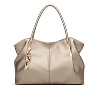 ANTTK PU Leather Large Mommy Tote Bag with Zipper Closure, Horizontal Square Shoulder Crossbody Bag, Double Straps with Metal Cat Pendant, for Daily Shopping