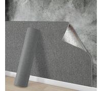 Anttyscar 3mm Dark Grey Thicken Thermal Insulation Wallpaper Room Cold-Proof Wall Sticker Self-Adhesive Wall Panels, Peel and Stick Wallpaper, Waterproof PE Foam for Living Room, and Kids Bedroom New