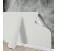 Anttyscar 3mm White Thicken Thermal Insulation Wallpaper Room Cold-Proof Wall Sticker Self-Adhesive Wall Panels, Peel and Stick Wallpaper, Waterproof PE Foam for Living Room, and Kids Bedroom New