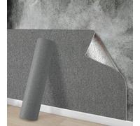 Anttyscar 6Roll Dark Grey Thicken Thermal Insulation Self-Adhesive Wallpaper, Peel and Stick Wallpaper, Room Cold-Proof Wall Sticker Wall Panels, Waterproof PE Foam for Living Room, and Kids Bedroom