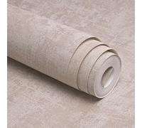 Anttyscar Industrial Textured Concrete Effect Brown Wallpaper Decorative Luxury Wall Paper with Distressed Pattern, Textured Finish & Metallic Detailing for Living Room, Bedroom, Fireplace