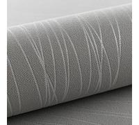 Anttyscar Metallic Stripe Wallpaper Grey Textured Embossed Wallpaper Non-Woven Stripes 3D Embossed Silver Glitter Wallpaper Modern Geometric Patterned for Livingroom Bedroom Kitchen,0.53 * 10M
