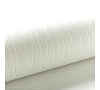 Anttyscar Mix Plain Stripe Textured Thick 3D Embossed Modern Minimalist Wallpaper Roll - Striped Flocking Wallcoverings with Irregular Stripes - Beige White