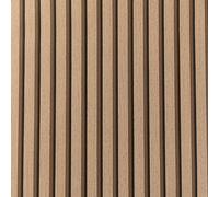Anttyscar Natural Wooden Slats Panelled Wallpaper Wood Slats Wallpaper Roll Wood Effect Modern Realism Contemporary Feature Wall for Adults Kids Bedroom Living Room Hallway Stairs Lounge Light Oak