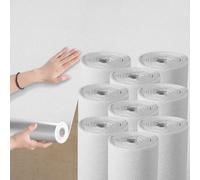 Anttyscar Stripe White Thicken Self Adhesive Wallpaper 3D Thermal Insulating Peel and Stick Wallpaper Thermal Insulating Wall Panels Stick On Wall Covering Kitchen Removable Furniture Sticker 9Roll