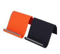 ANTUK Portable Foldable Silicone Phone Holder | Desk Phone Holder Stand, Portable Ergonomic Holder, Adjustable Anti-Slip Desktop Mount for Phone Tablet Laptop | Bendable Freely Into Any Shape (2PCS)