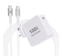 ANTWELON 100W USB C Charger GAN Type C PD Compact Wall Charger for Macbook Pro/Air,Google Pixelbook, ThinkPad, Dell XPS, iPad Pro, HP, Galaxy S25/S24, iPhone 17 16/Pro, Laptops Power Adapter (white)
