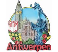 Antwerp Belgium Refrigerator Magnet Tourism Tourist 3D Souvenir Fridge Decoration Magnetic Sticker Craft