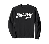 Antwerp Retro Cursive Script Love Belgium City Pride Sweatshirt