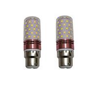 ANTYX 10W B22 Bayonet LED Bulb 12v 24v Low Voltage Corn Bulb Light 2835 SMD 60 LED AC/DC 12-40v for RV Camper Marine, Solar Energy Light And Grid 2-Pack (Color : Warm white)