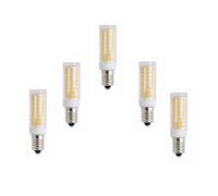 ANTYX E12 LED Bulb Corn Lamp 110V Dimmable 102LED 2835SMD LED Light Bulb 3000K/6000K For Home Decoration (Pack Of 5) (Color : Warm white)