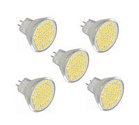 ANTYX LED Bulb MR11 GU4, Warm White/Cool White ， 4W (replaces 40W), Pack Of 5 [energy Class A ++] (Color : Cool White)