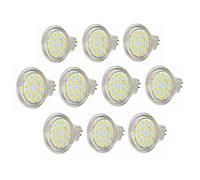 ANTYX MR11 LED Bulb Warm White/Cool White GU4 35mm Diameter 5 Watt, AC/DC 12V LED Lamp 18led 2835 350lm Replaces 35W Halogen Spotlight 10pcs (Color : Warm white)