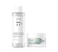 Anua Gentle Moisture Duo: Heartleaf 77 pH 5.5 Soothing Toner & Heartleaf 70 Intense Calming Cream for skin barrier repair, hyaluronic acid, panthenol for facial moisturizer, Vegan, Korean Skincare set