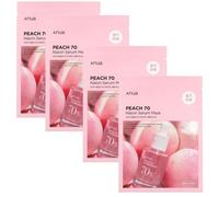 Anua Anua Peach 70 Niacin Brightening Collagen Pack Of Four Sheet Masks