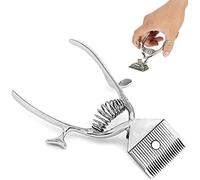 ANUBE Dog Scissors - Kit Pet Hair Trimmer Shaver Razor Grooming Manual Clipper - Shears Coats Cutting Round Thick Poodle Hair Scissors