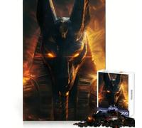 Anubi Egypt God Jigsaw Puzzles 1000 Piece for Adults Stress Relief Smooth Cut Fun Play (38x26cm)