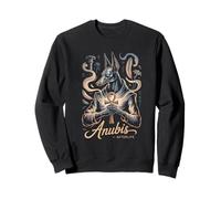 Anubis Ancient Egypt Afterlife God Ankh Symbol Myth Power Sweatshirt