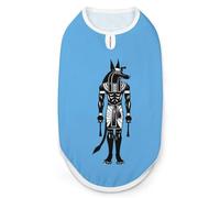 Anubis Cross Ankh Ancient Egyptian Myth Dog Death God Dog Shirts Sleeveless T-Shirt Pet Tank Top Soft Summer Vests Clothes for Dogs And Cat S