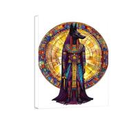 Anubis Diamond Art Egypt 5D Diamond Painting Kits for Adults Beginners, Full Drill DIY Crystal Art Canvas Painting Pictures, Hobbies Crafts for Adults Women, Home Wall Decor Gifts 24x32 Inch 0a-1