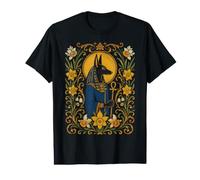 Anu gyptian Deity Ankh Floral Ancient Sacred Icon Art Value Graphic T-Shirt