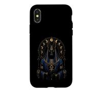 Anu gyptian Deity Lunar Phases Sacred Icon Art Case for iPhone X/XS