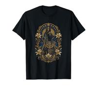 Anu gyptian Deity Ornate Sacred Icon Art with Ankh Style Value Graphic T-Shirt