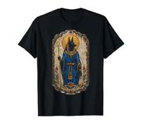 Anu gyptian Deity with Ankh and Scales Sacred Art Icon Value Graphic T-Shirt