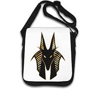 Anubis Egyptian God Minimalist Golden Symbol Shoulder Bag White