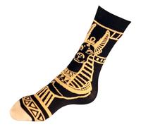 Anubis Egyptian God Of The Underworld Black Patterned Mens Socks One Pair Multicoloured 6-10 UK