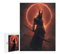 Anubis Egyptian God of The Underworld Puzzle 1000 Teile Schwer Puzzle Spielzeug Lernspiel Impossible Herausforderungsspielzeug Für Erwachsene Kinder 500 PCS